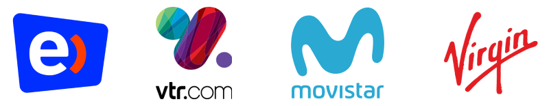 Telco's Entel, VTR, Movistar y Virgin mobile